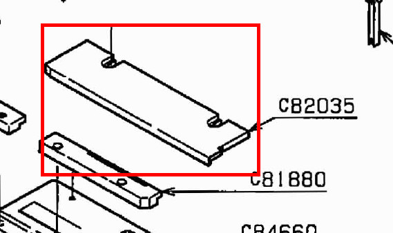 C82035 GUIDE PLATE
