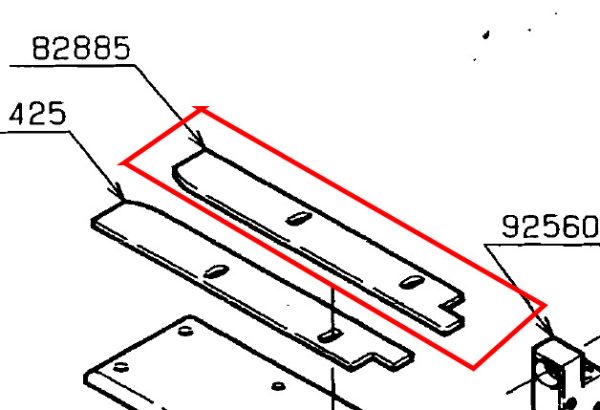 82885 GUIDE PLATE