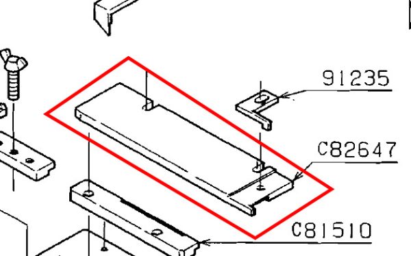 C82647 GUIDE PLATE